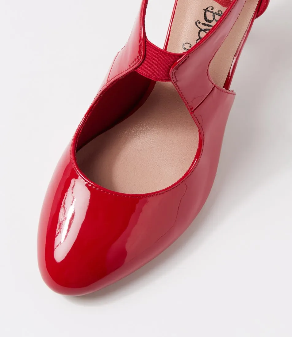 I LOVE BILLY Ichiko W Cherry Patent Pu Pump Heels