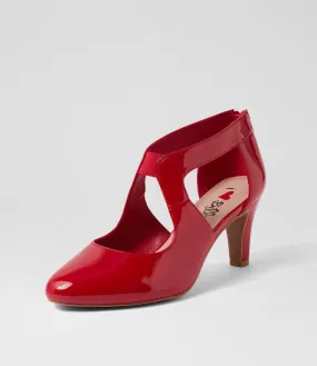 I LOVE BILLY Ichiko W Cherry Patent Pu Pump Heels