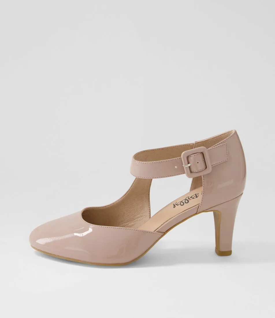 I LOVE BILLY Inori W Taupe Patent Pu Heels