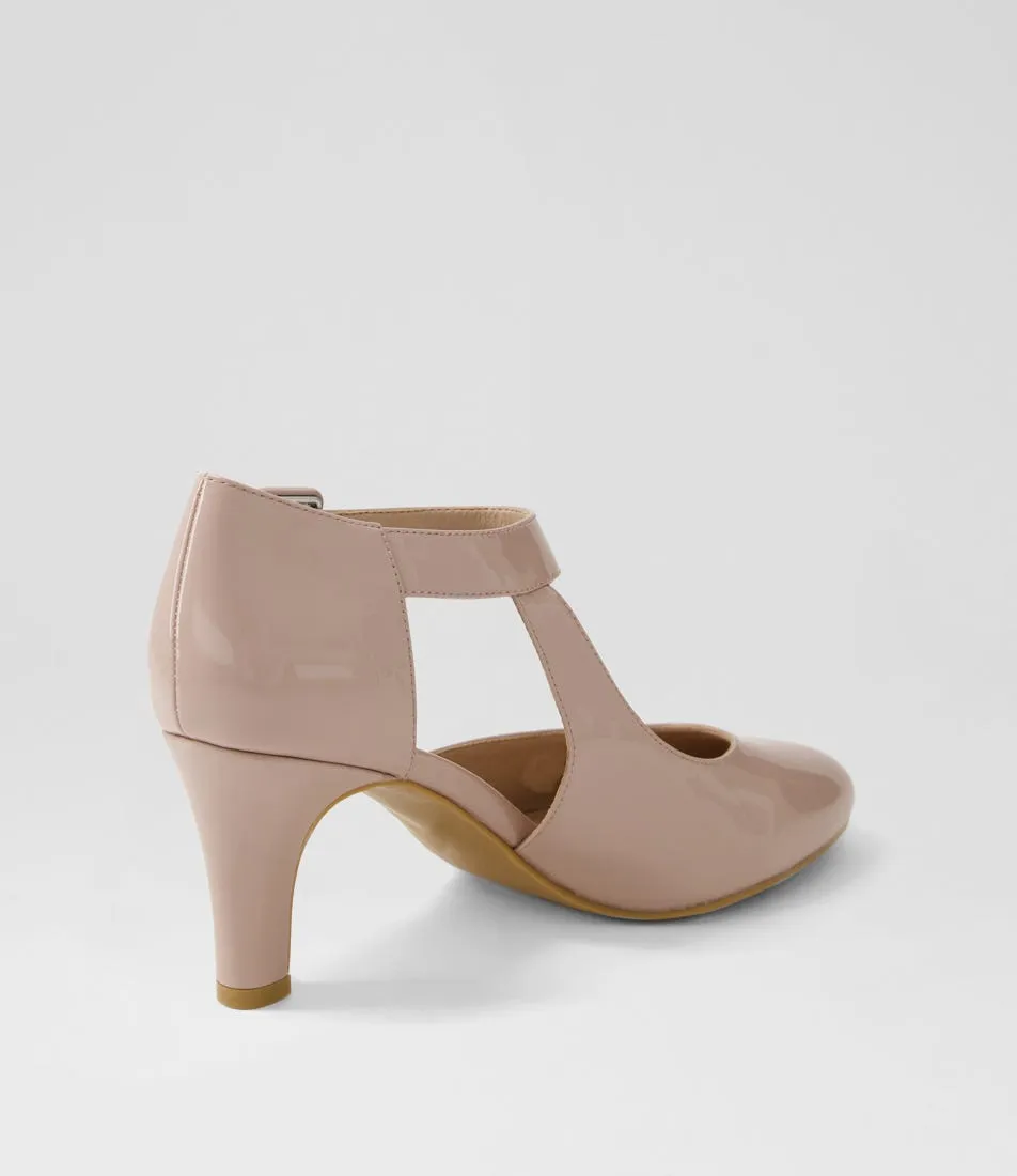 I LOVE BILLY Inori W Taupe Patent Pu Heels