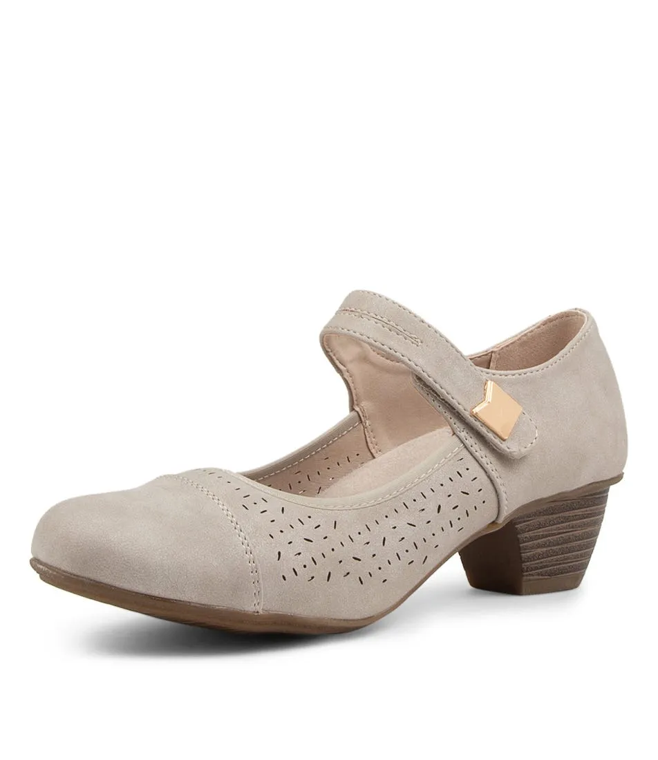 I LOVE BILLY Unata Light Grey Heels