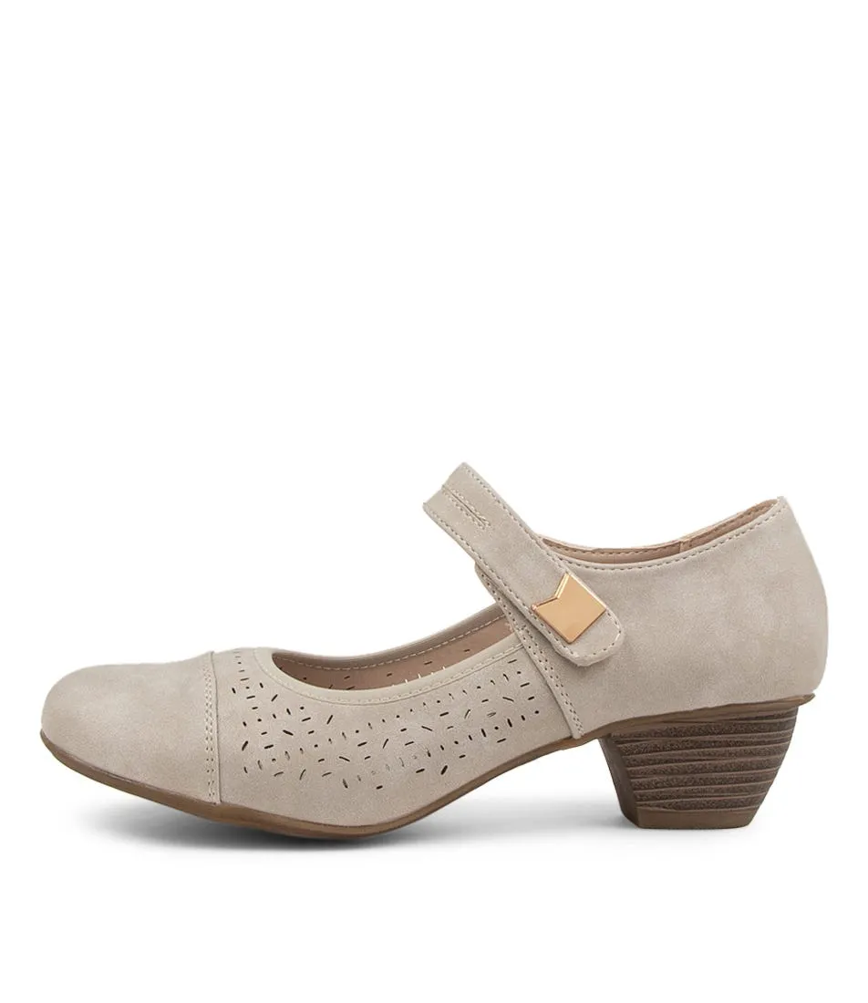 I LOVE BILLY Unata Light Grey Heels