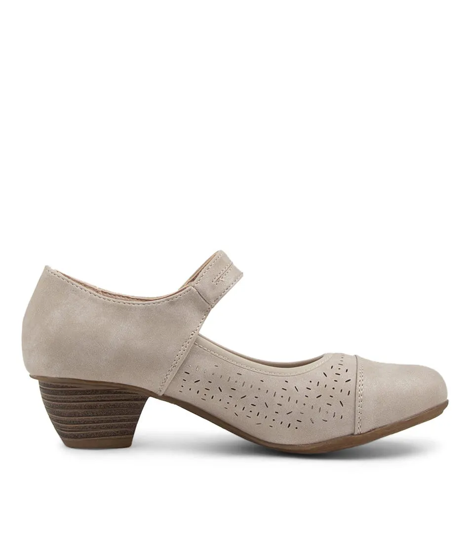 I LOVE BILLY Unata Light Grey Heels