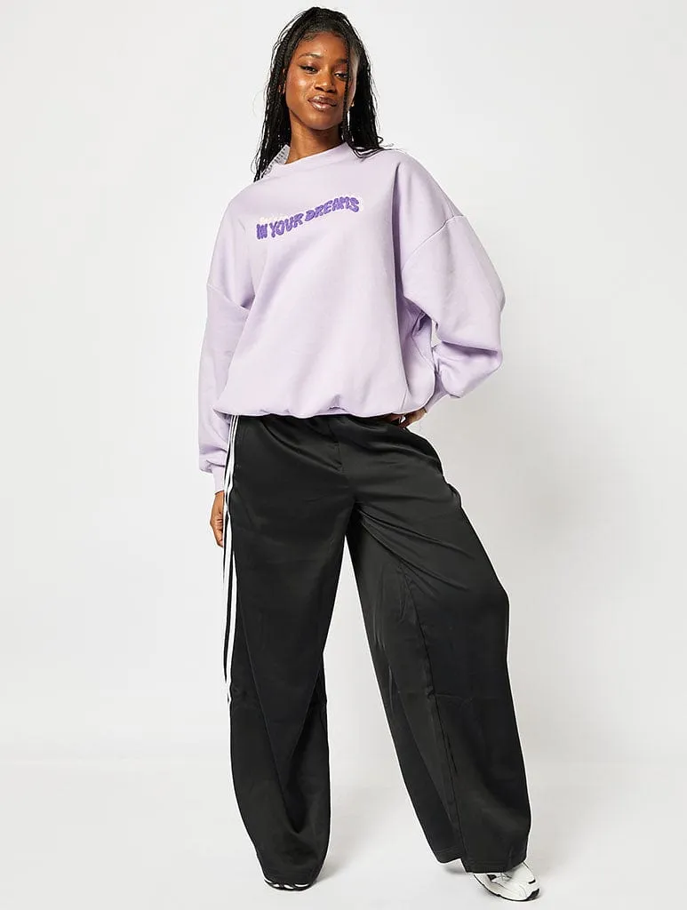 In Your Dreams Lilac Oversized Sweatshirt