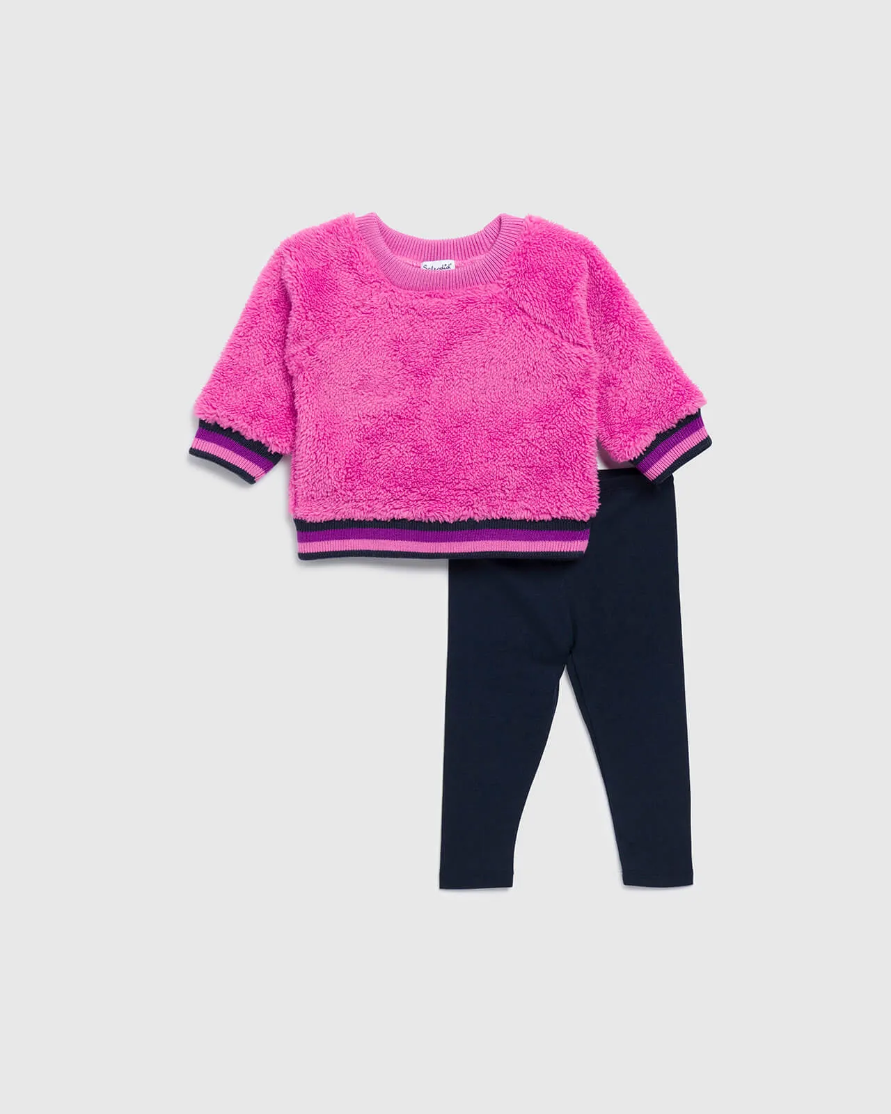 Infant Girl Pink Topaz Sweatshirt Set