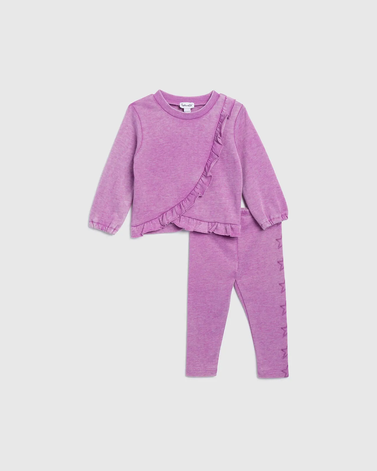 Infant Girl Ruffle Star Long Sleeve Set