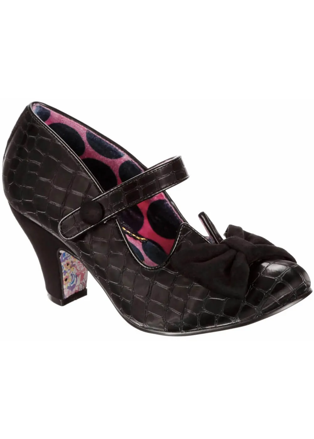 Irregular Choice Piccolo Croc 50's Black Pumps