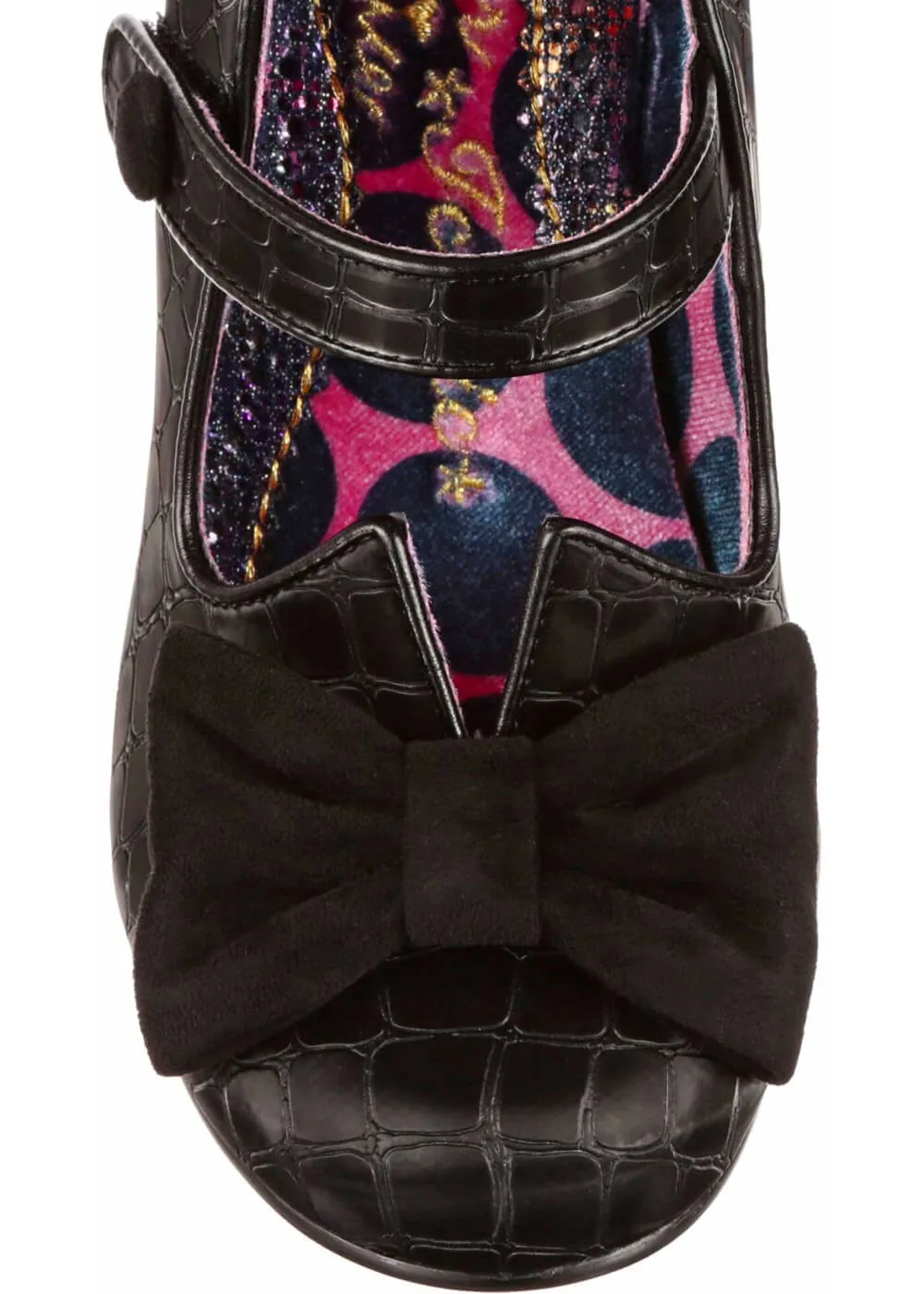 Irregular Choice Piccolo Croc 50's Black Pumps