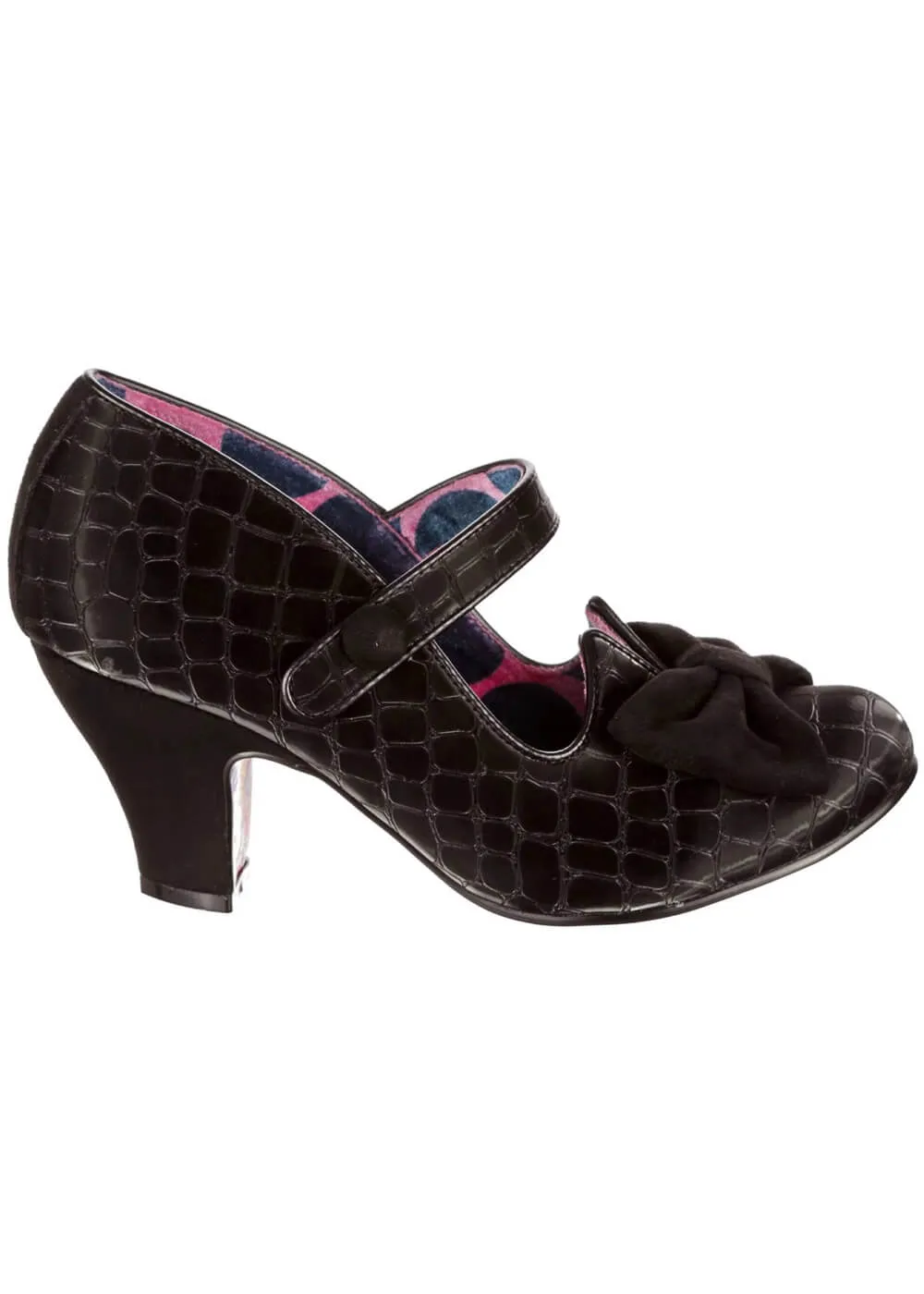 Irregular Choice Piccolo Croc 50's Black Pumps