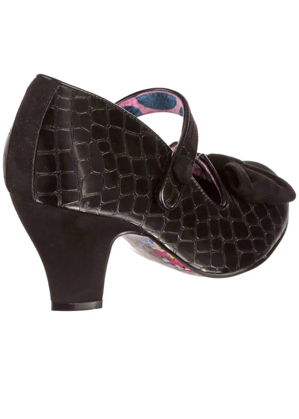 Irregular Choice Piccolo Croc 50's Black Pumps