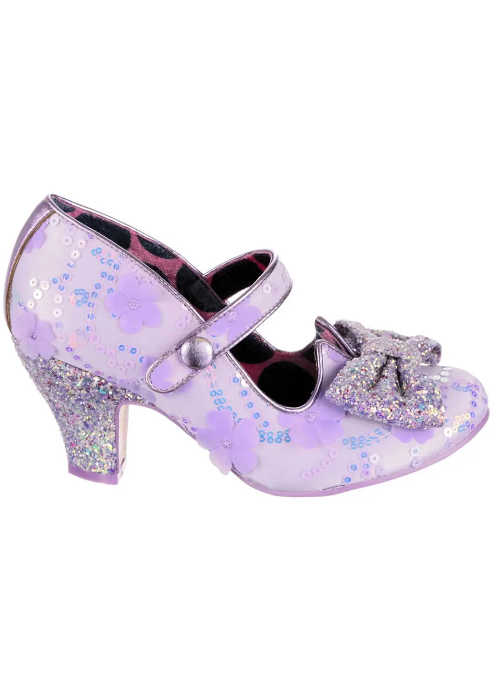 Irregular Choice Piccolo Sequins Light Purple 50's Pumps