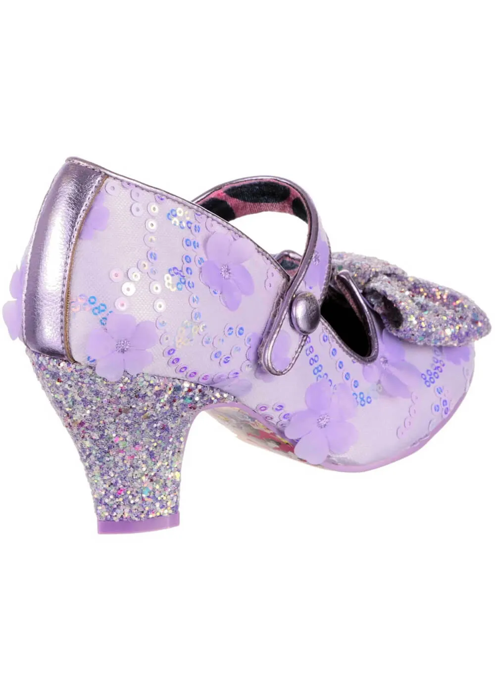 Irregular Choice Piccolo Sequins Light Purple 50's Pumps