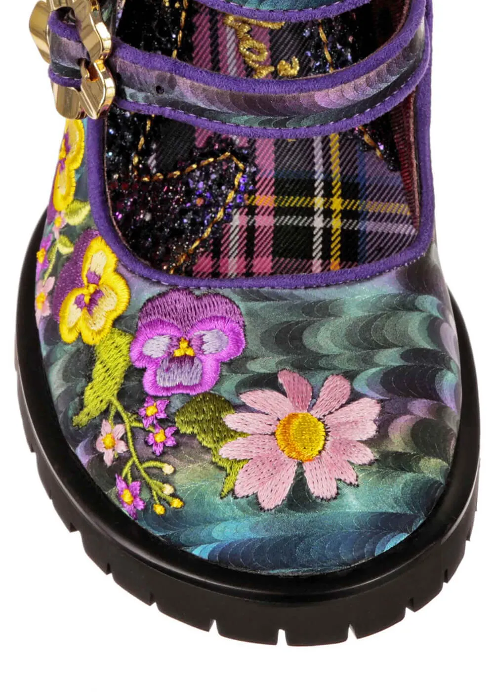 Irregular Choice Purple 60's Retro Pumps - Best Bud Collection