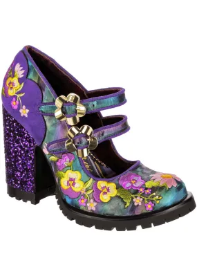 Irregular Choice Purple 60's Retro Pumps - Best Bud Collection