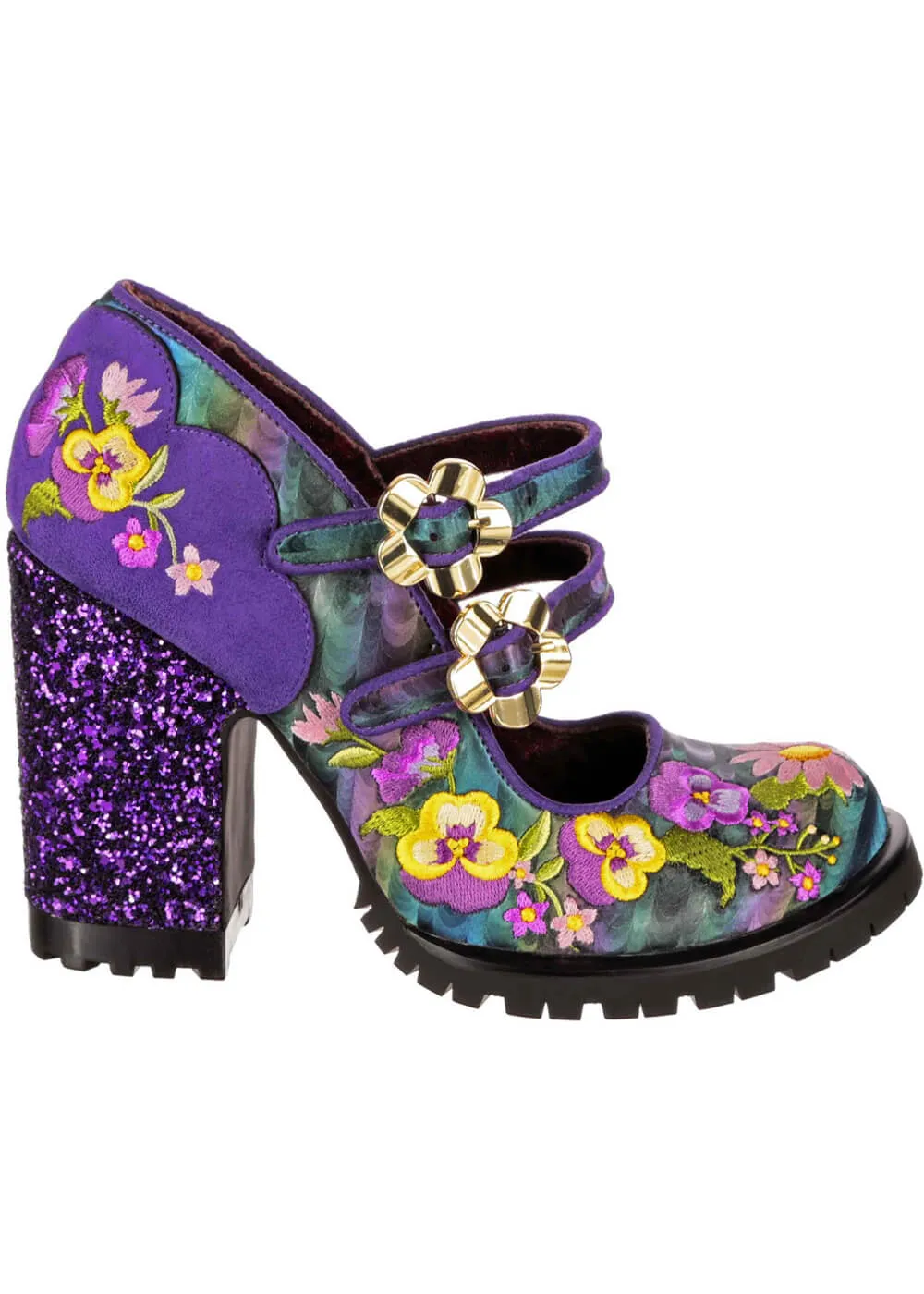 Irregular Choice Purple 60's Retro Pumps - Best Bud Collection