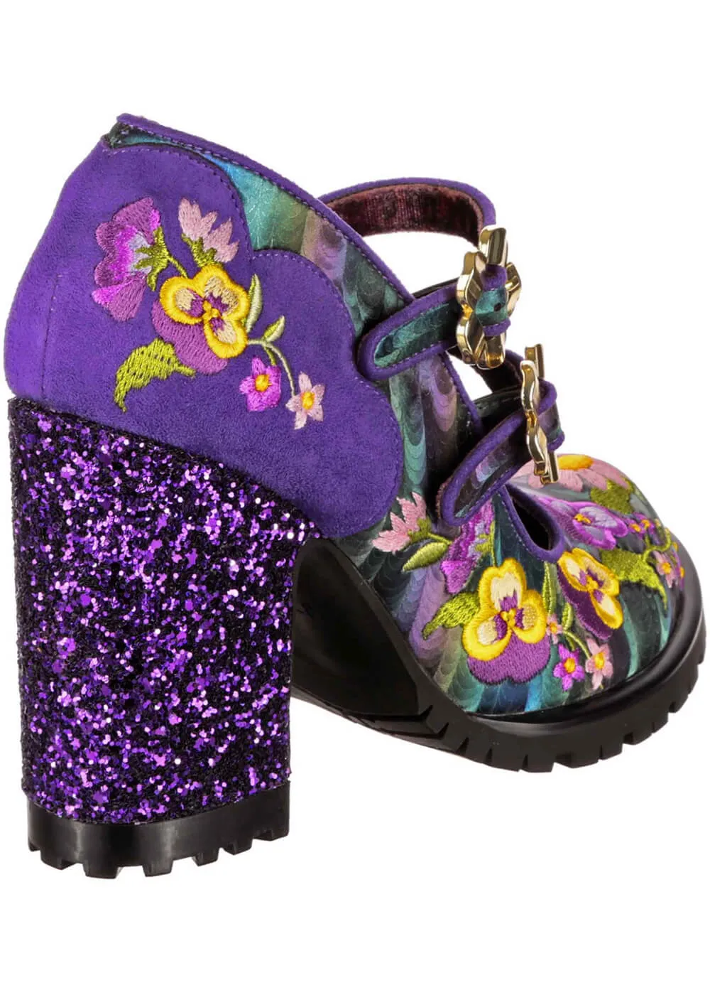 Irregular Choice Purple 60's Retro Pumps - Best Bud Collection