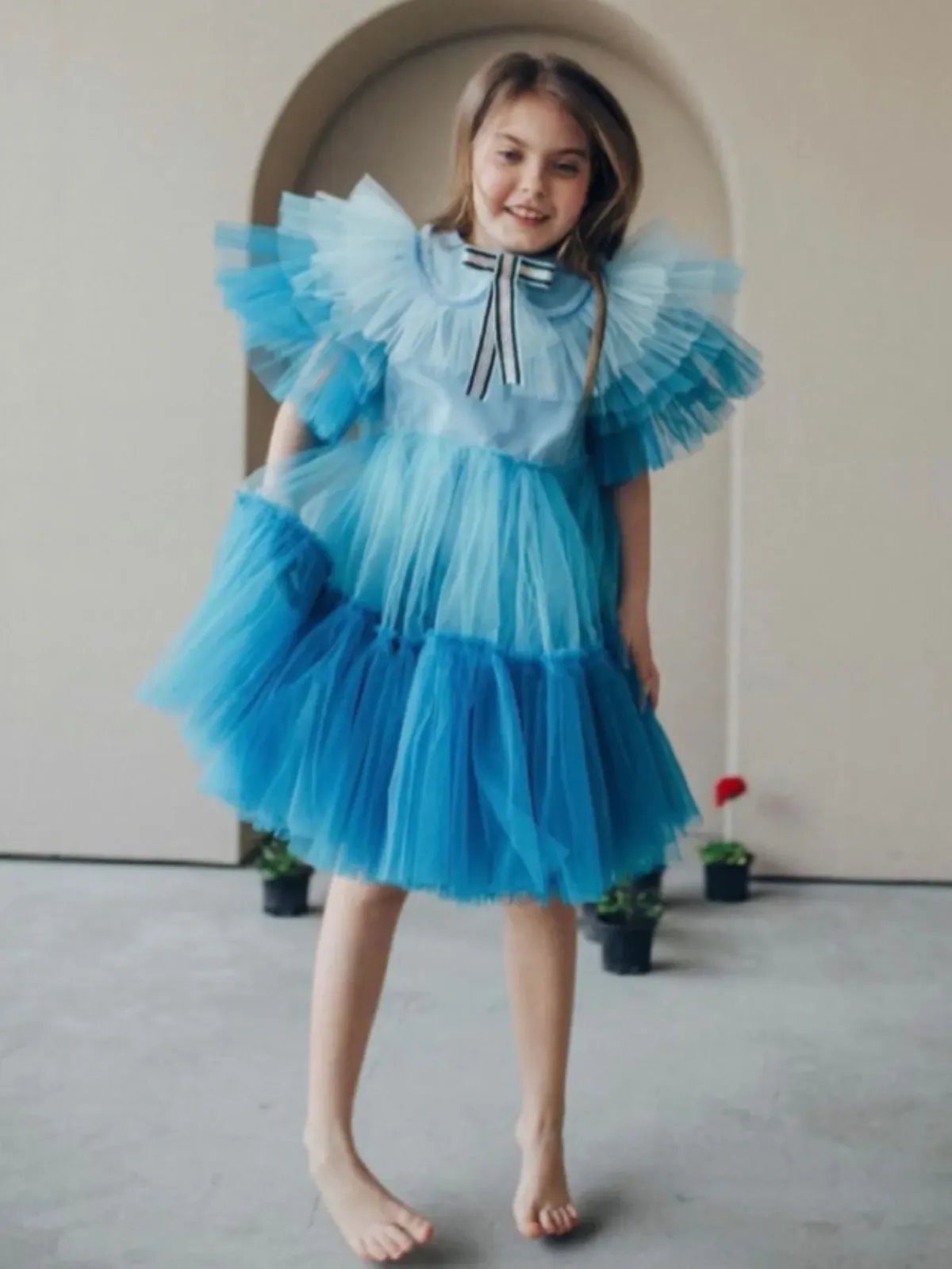 It Girl Vibes Blue Tulle Dress