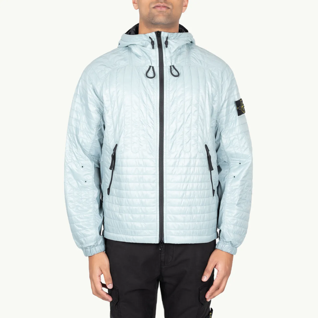 Jacket Patch Hooded Primaloft - Grey Green 6681