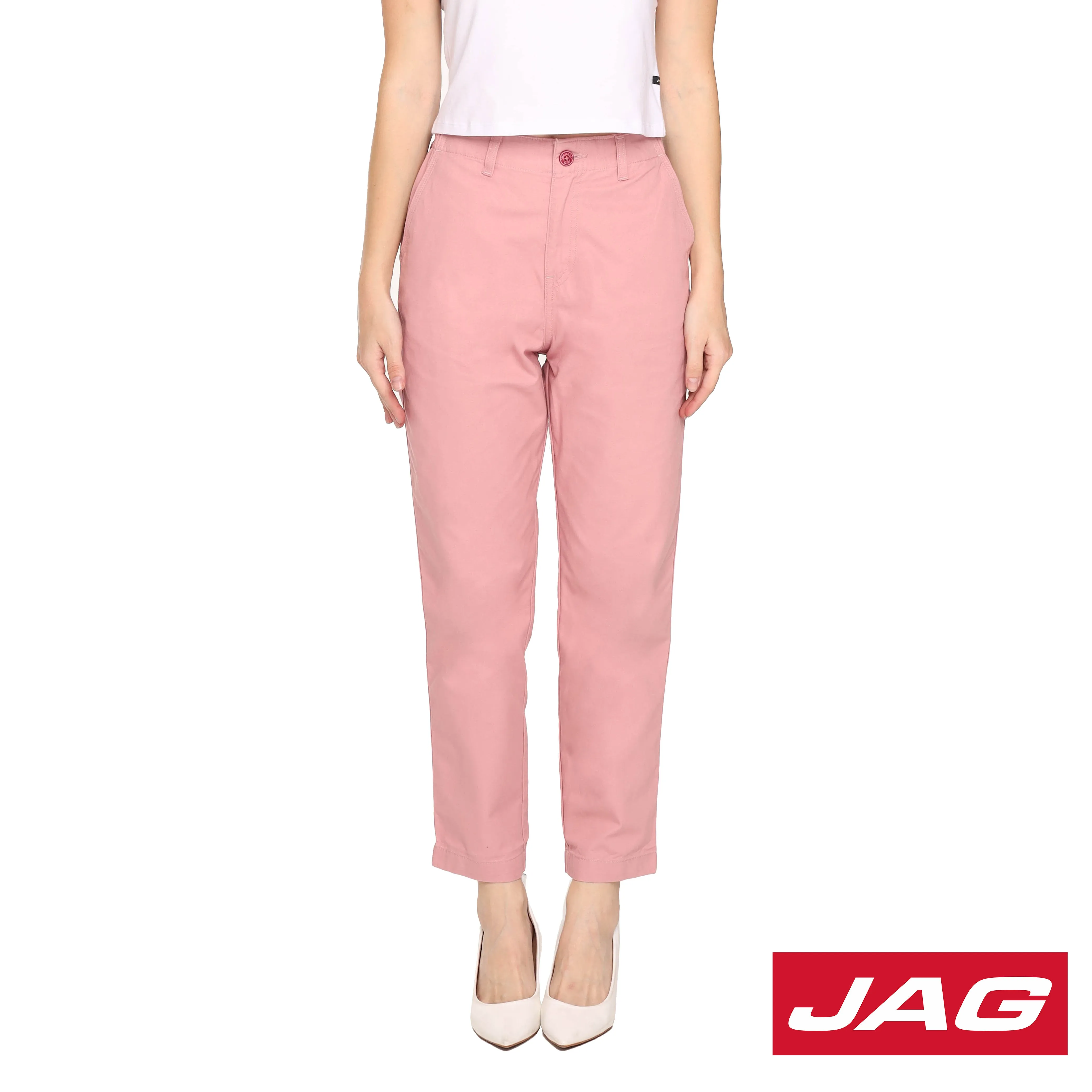 Jag Ladies Colored High Relaxed Trousers