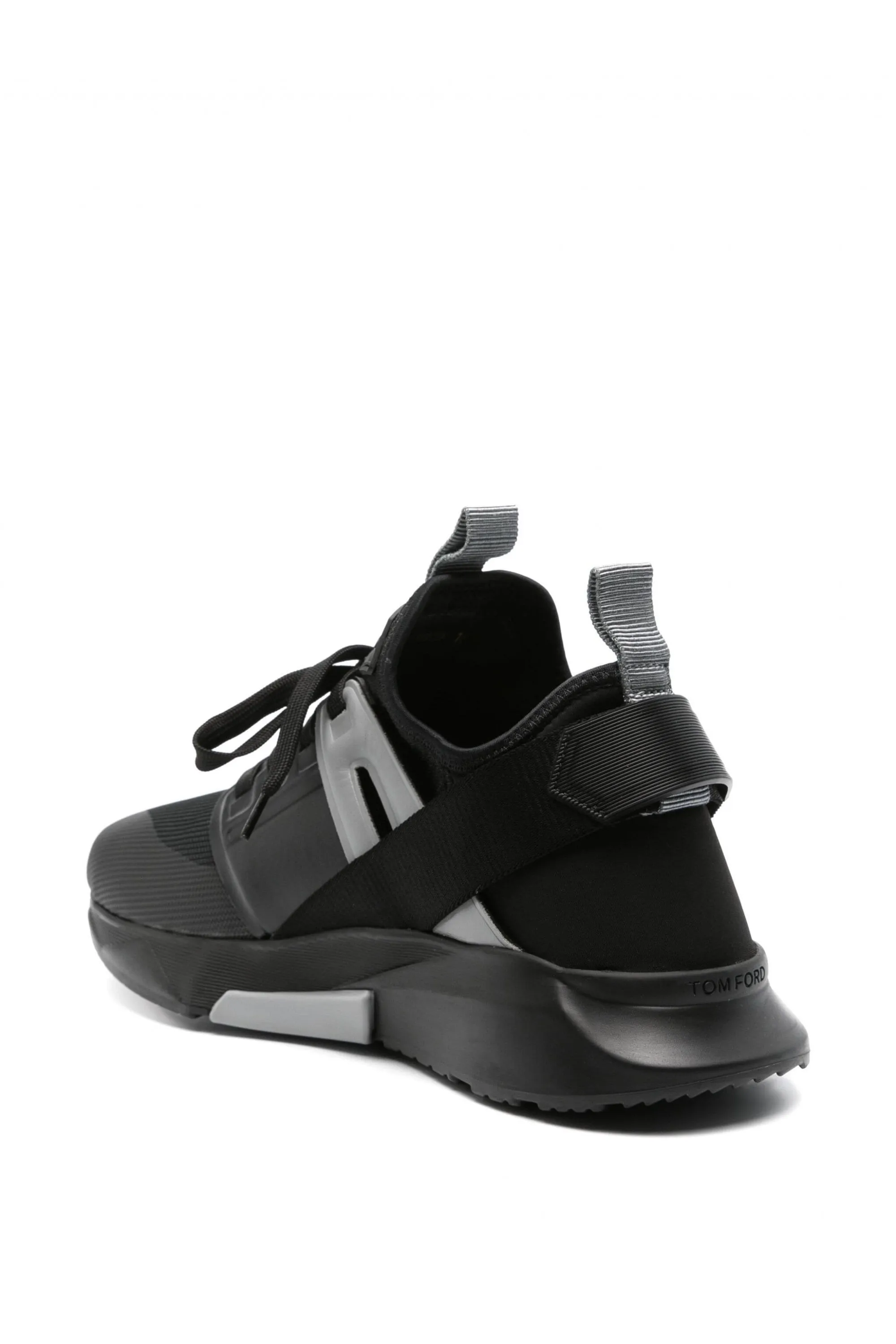 Jago Leather & Neoprene Sneakers Black