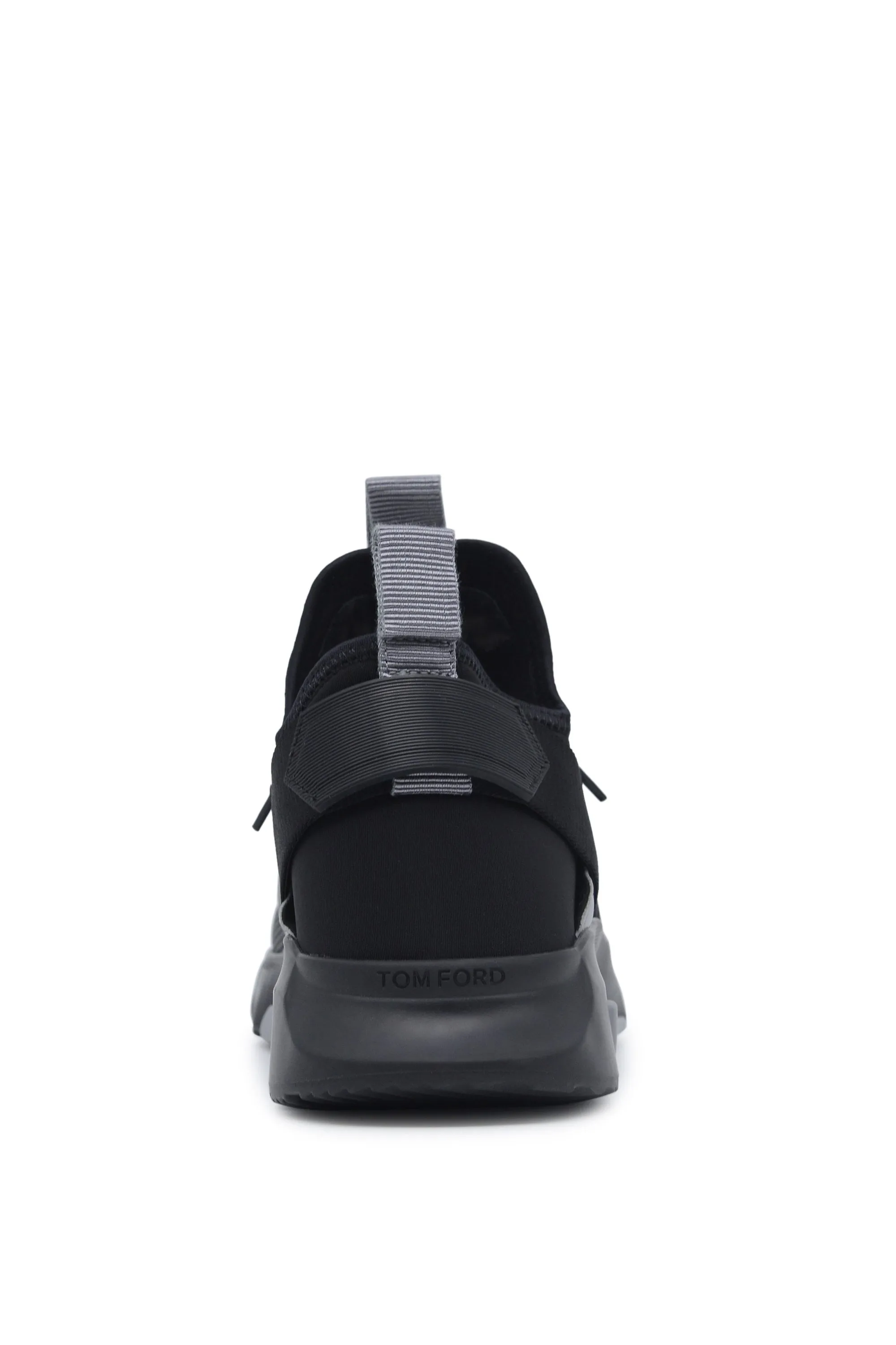 Jago Leather & Neoprene Sneakers Black