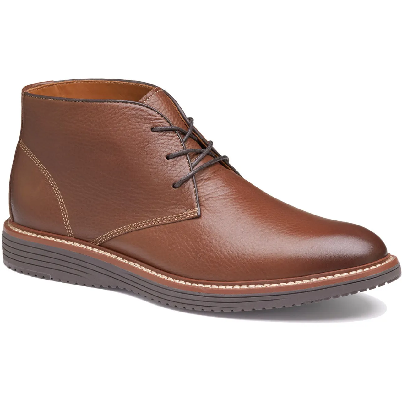 Johnston & Murphy Men's Upton Chukka - Tan Full Grain