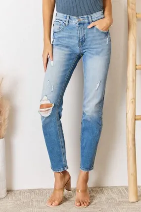 Josephine Skinny High Waisted Ripped Denim Pants