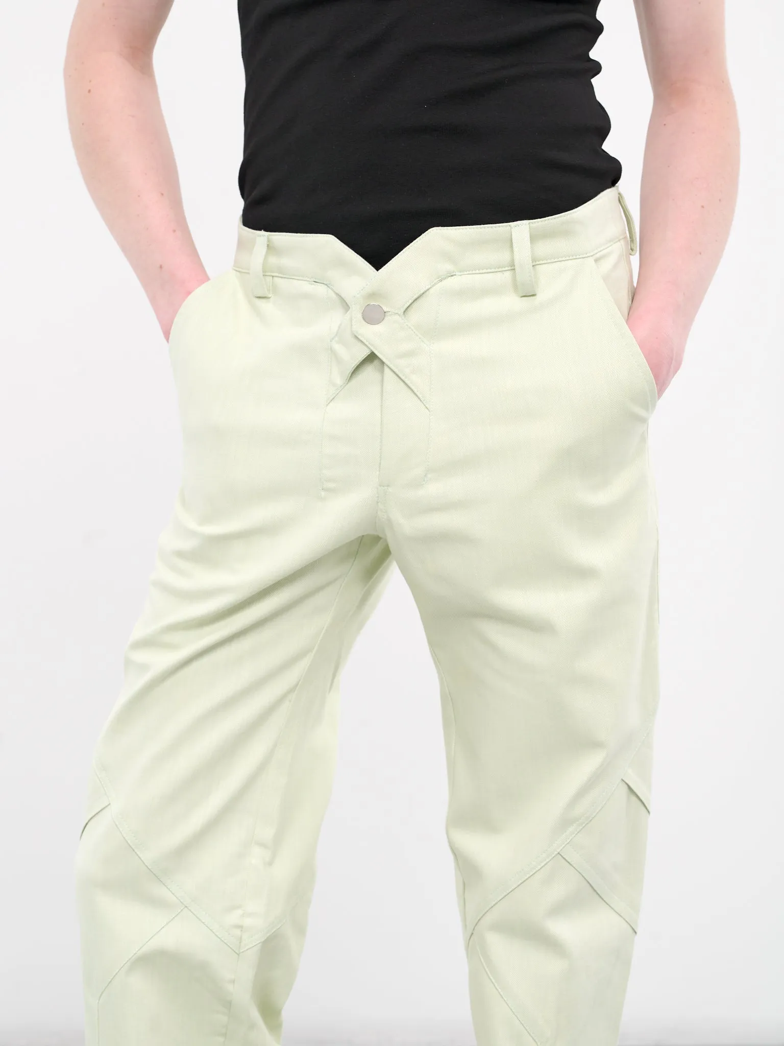 Jukebox Straight Trousers (P-02-H-MINT-GREEN)