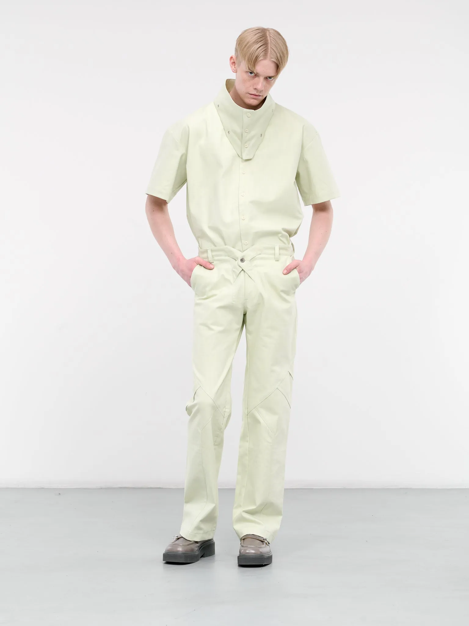 Jukebox Straight Trousers (P-02-H-MINT-GREEN)