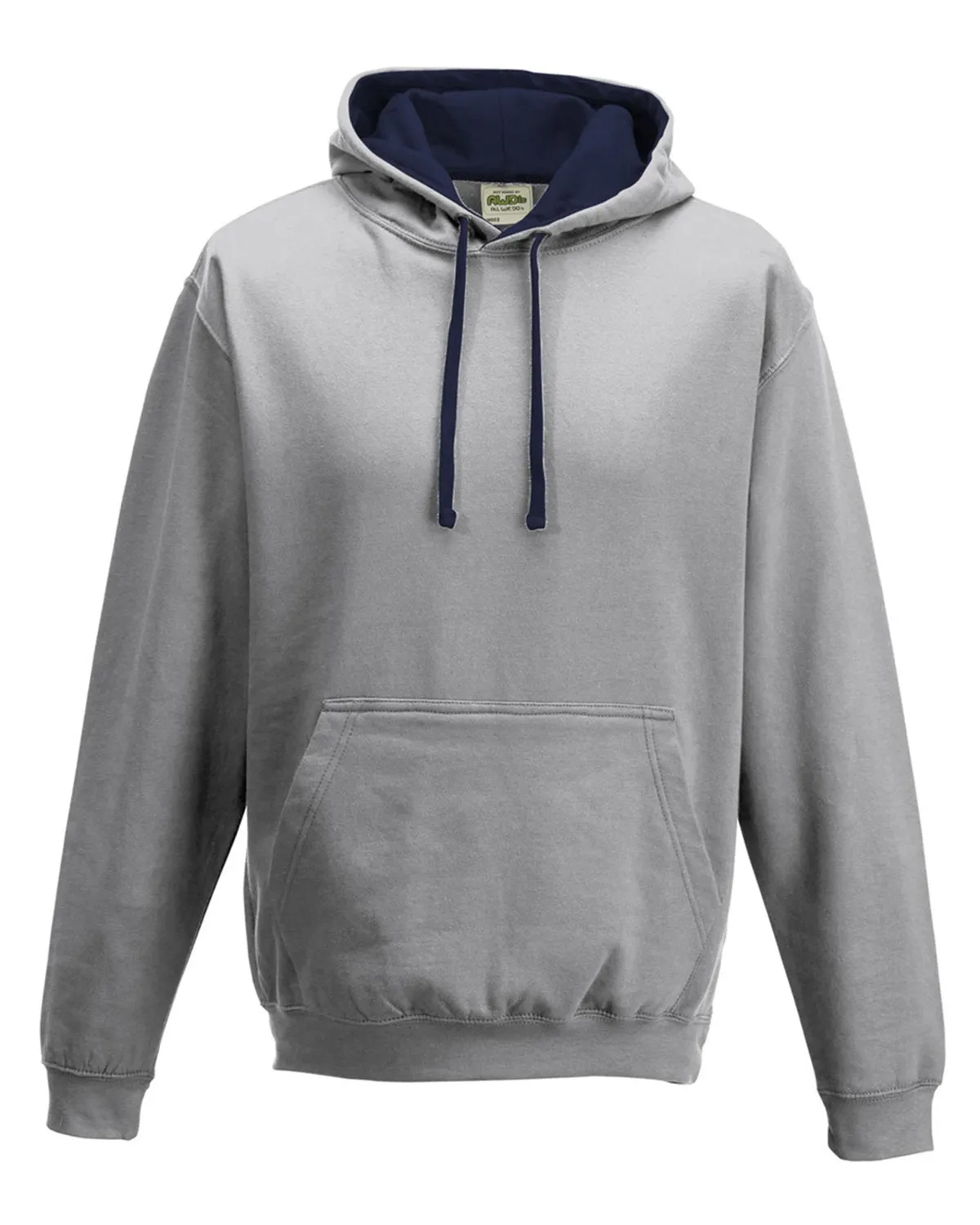 Just Hoods By AWDis Adult 80/20 Midweight Varsity Contrast Hooded Sweatshirt