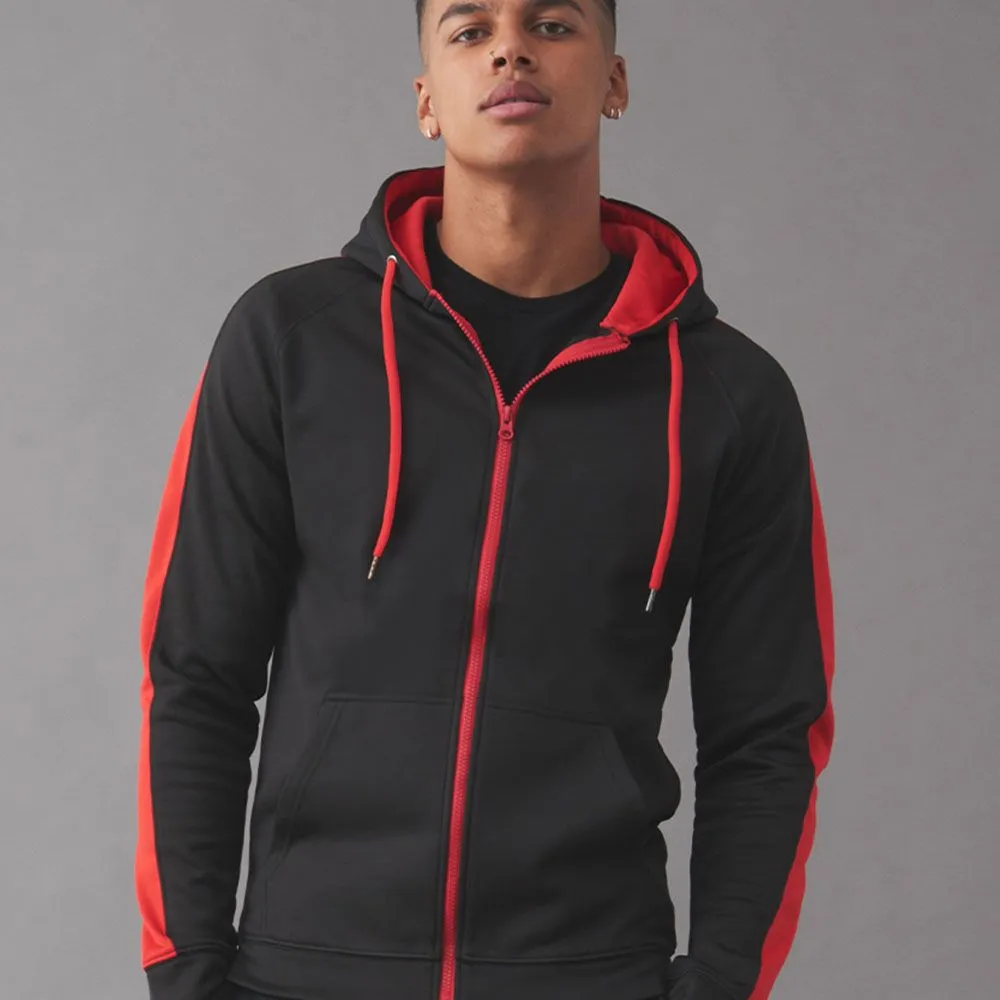 Just Hoods by AWDis - Contrast Sports Polyester Zoodie - JH066