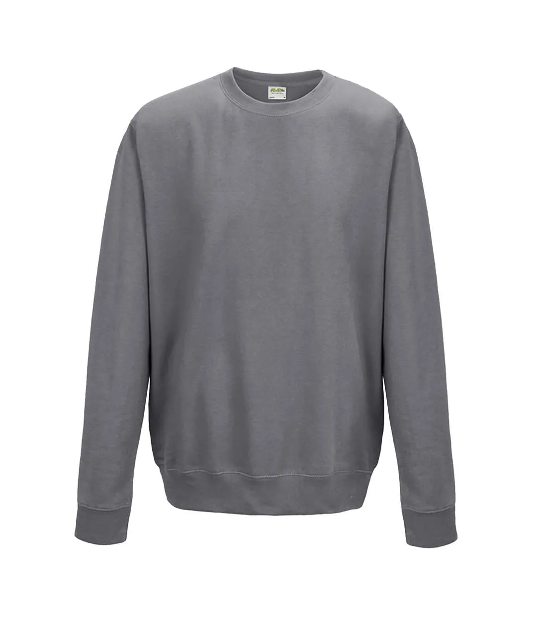 Just hoods  unisex crew neck plain sweatshirt 280 gsm graphite heather Awdis