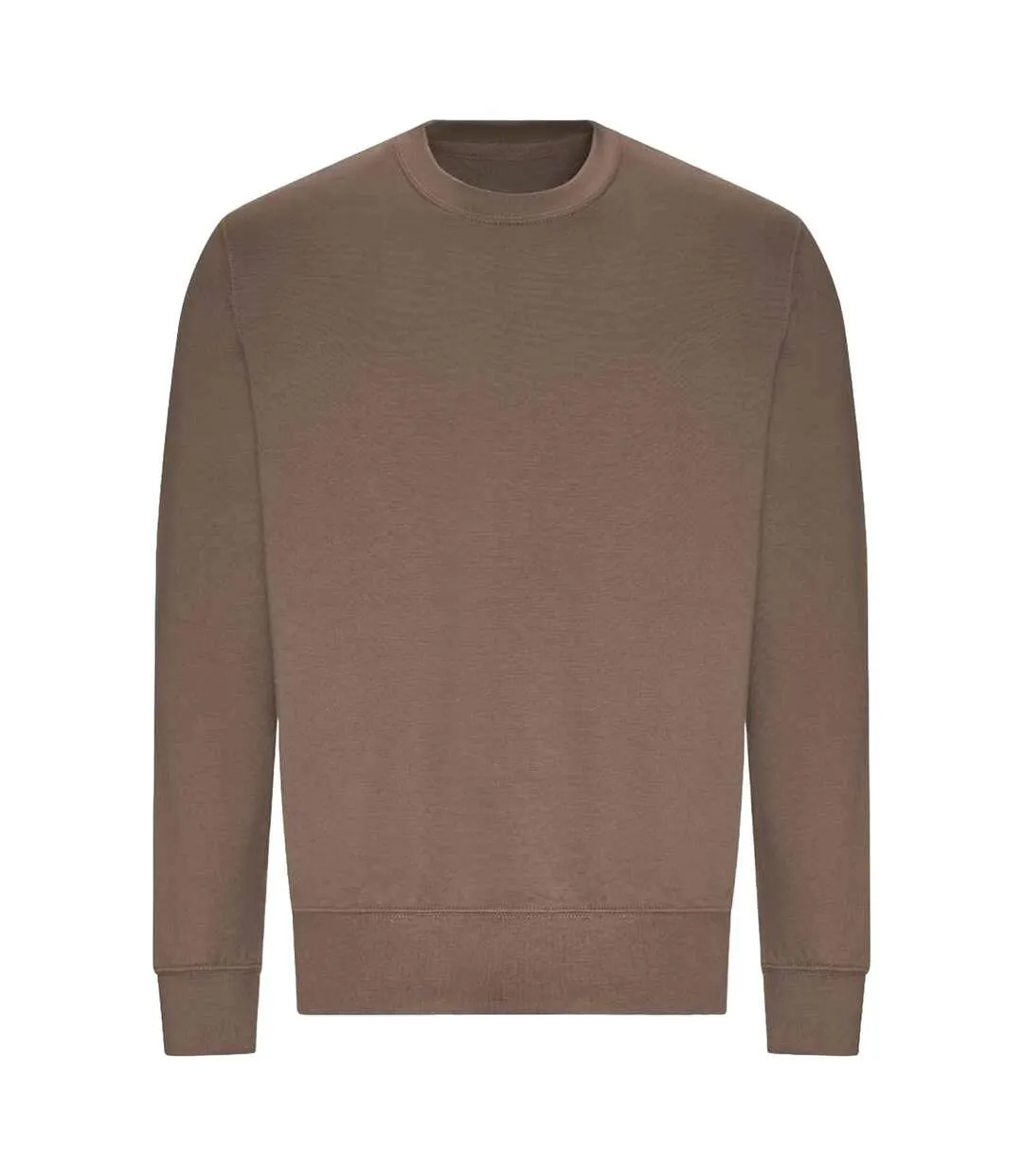 Just hoods  unisex crew neck plain sweatshirt 280 gsm mocha brown Awdis