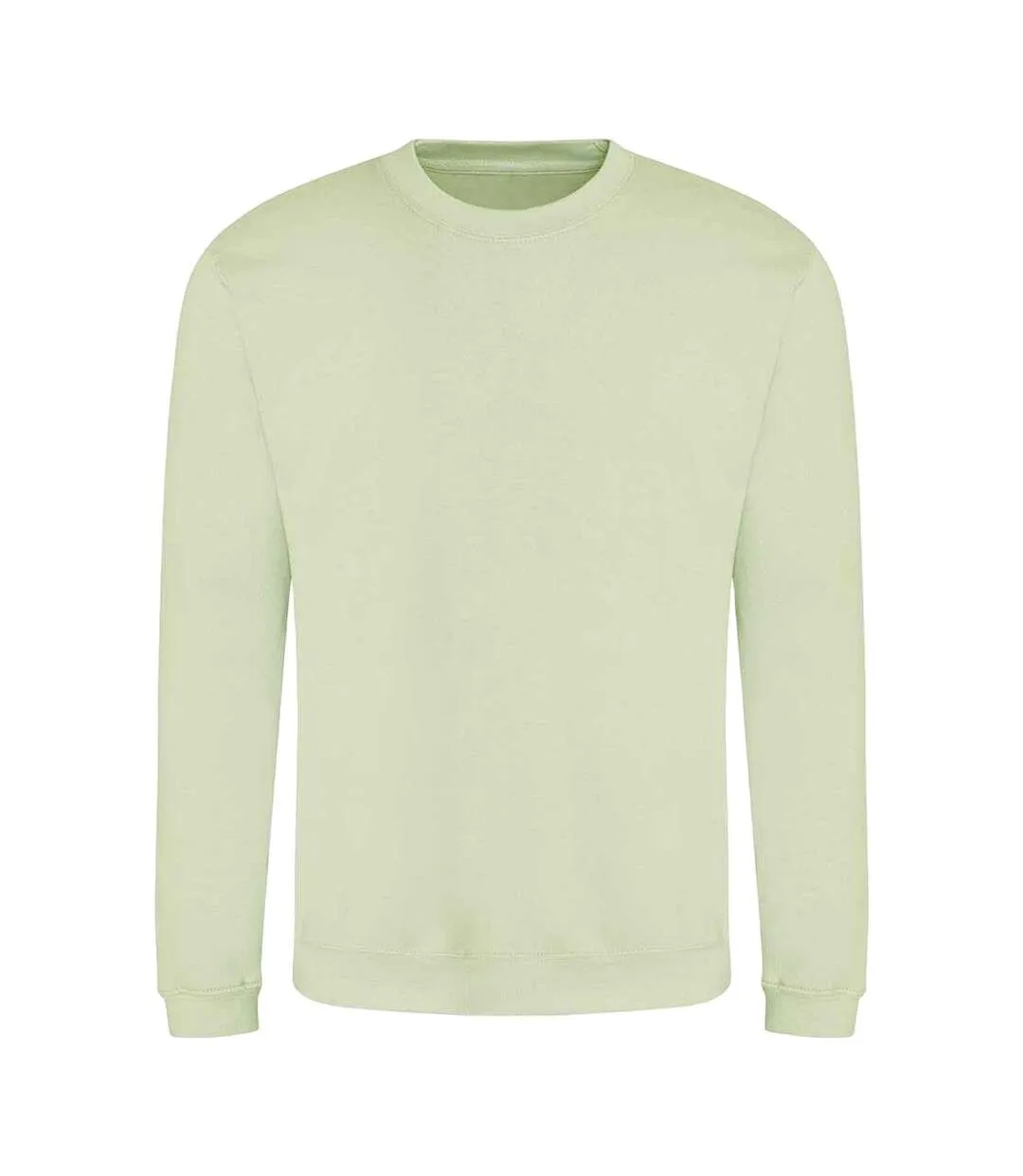 Just hoods  unisex crew neck plain sweatshirt 280 gsm pistachio green Awdis