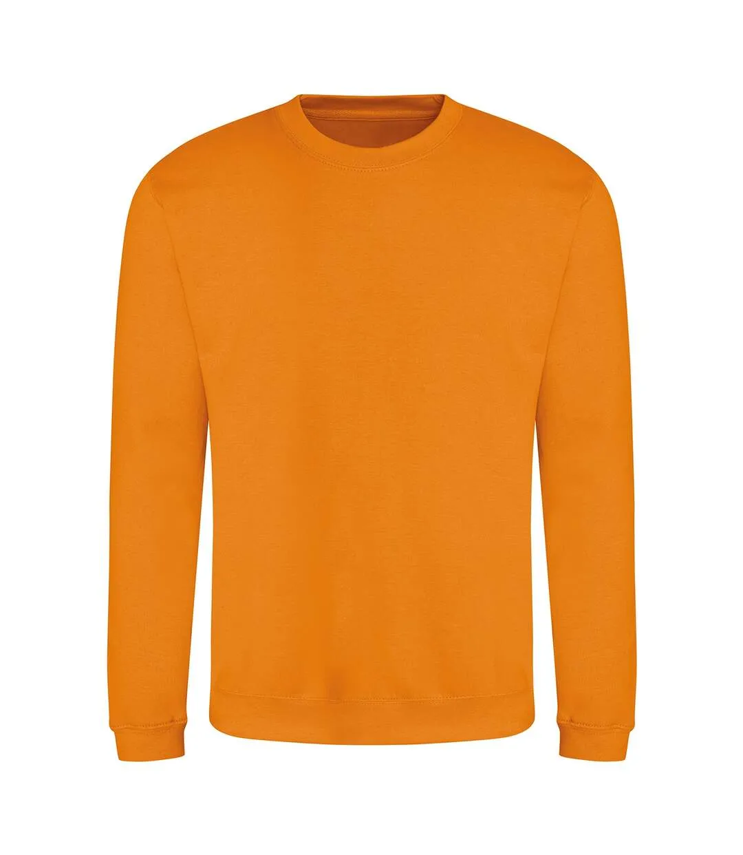 Just hoods  unisex crew neck plain sweatshirt 280 gsm pumpkin pie Awdis