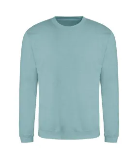 Just hoods  unisex crew neck plain sweatshirt 280 gsm seafoam Awdis