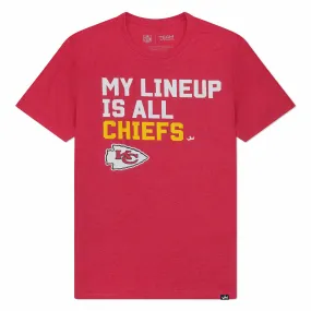 Kansas City Chiefs My Lineup Men's Short Sleeve T-Shirt