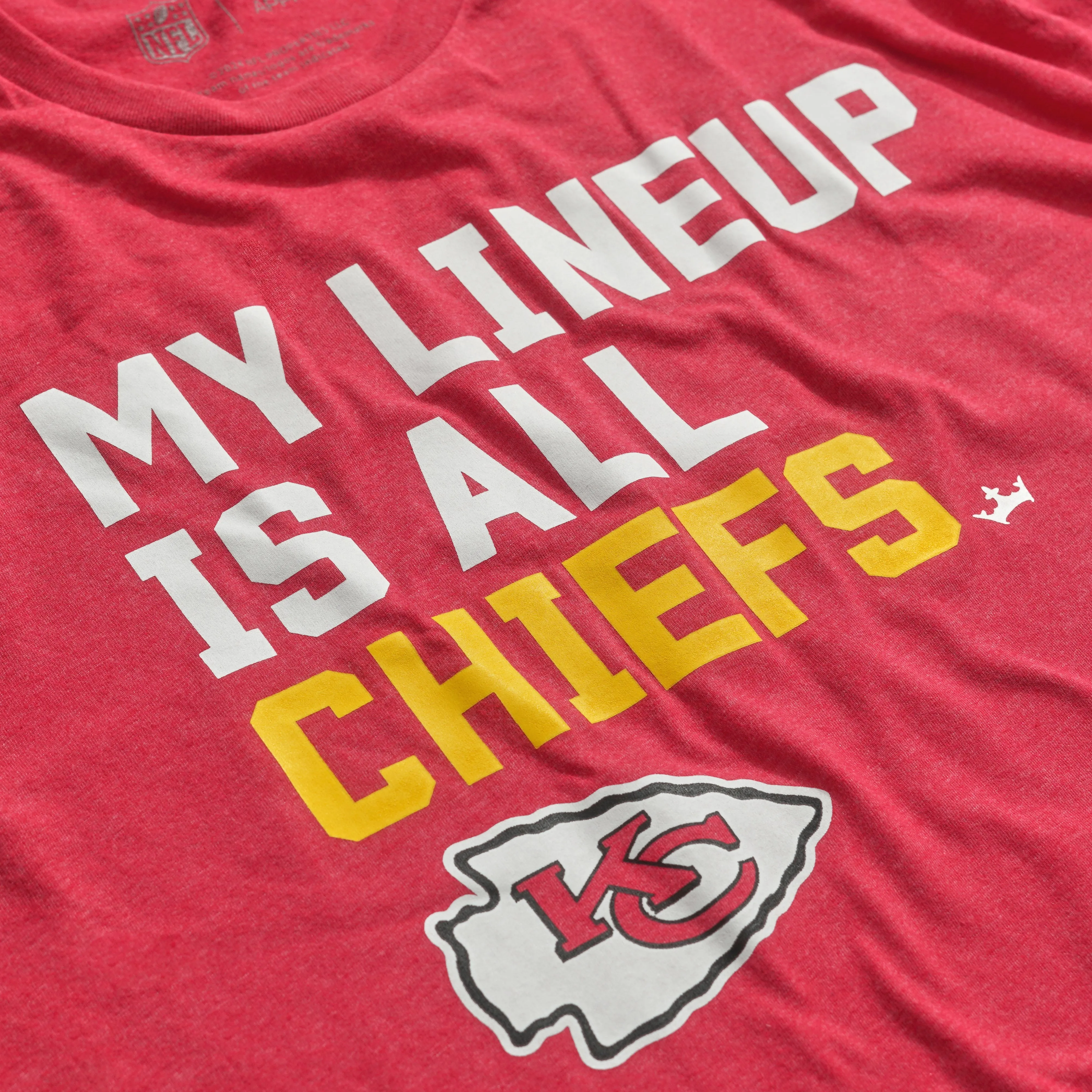 Kansas City Chiefs My Lineup Men's Short Sleeve T-Shirt