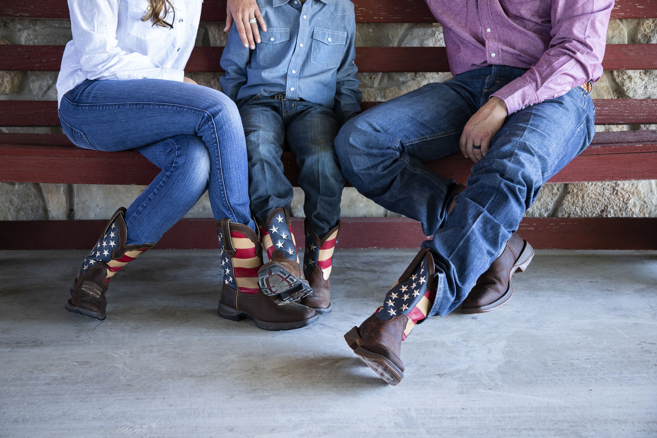 Kid's Patriotic Western Flag Boot