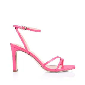 Kimmy Slim Strappy Heels - Pink Smooth