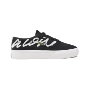 LACOSTE 7-42CMA0040454 Jump Serve Lace Canvas Logo MN'S (Medium) Black/Off White Textile Lifestyle Shoes