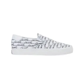 LACOSTE 7-43CMA0050147 JUMP SERVE SLIP MN'S (Medium) White/Black Canvas Lifestyle Shoes