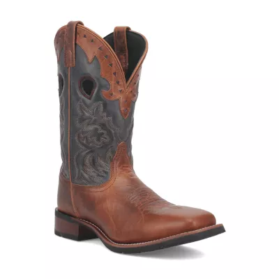 Laredo Mens Ross Block Heel Cowboy Boots