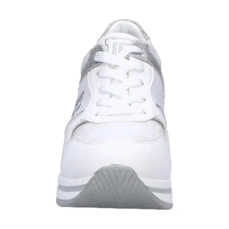 White Lace-up Women's Sneakers by Laura Biagiotti