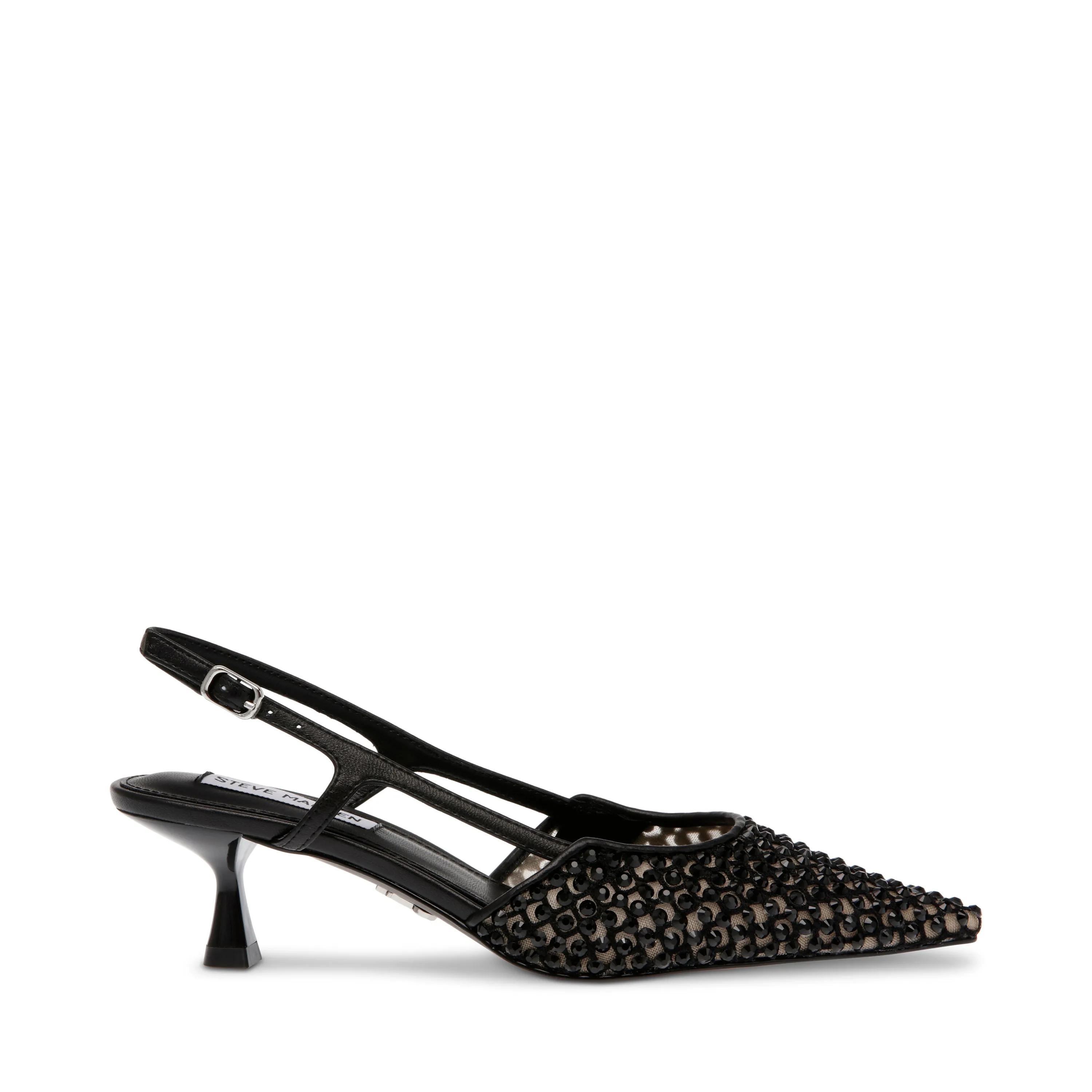 Black Rhinestone Legaci MR Slingback