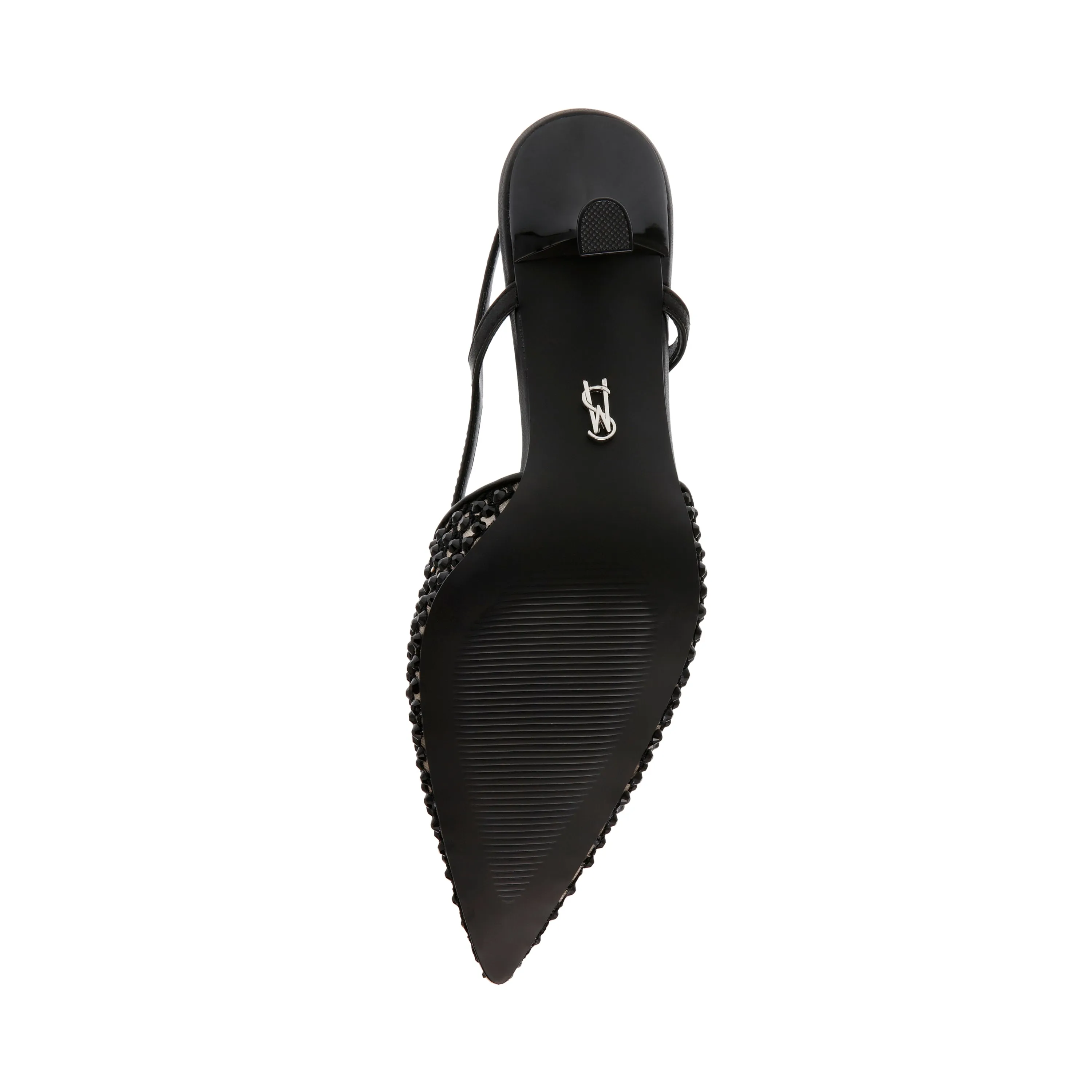 Black Rhinestone Legaci MR Slingback