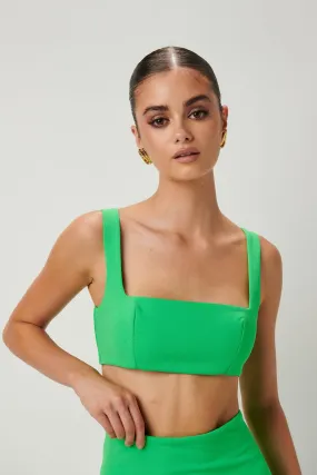 Leo Crop - Rich Emerald Green