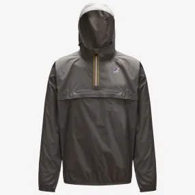 Leon - Packable Quarter Zip Rain Jacket in Grey Smoked