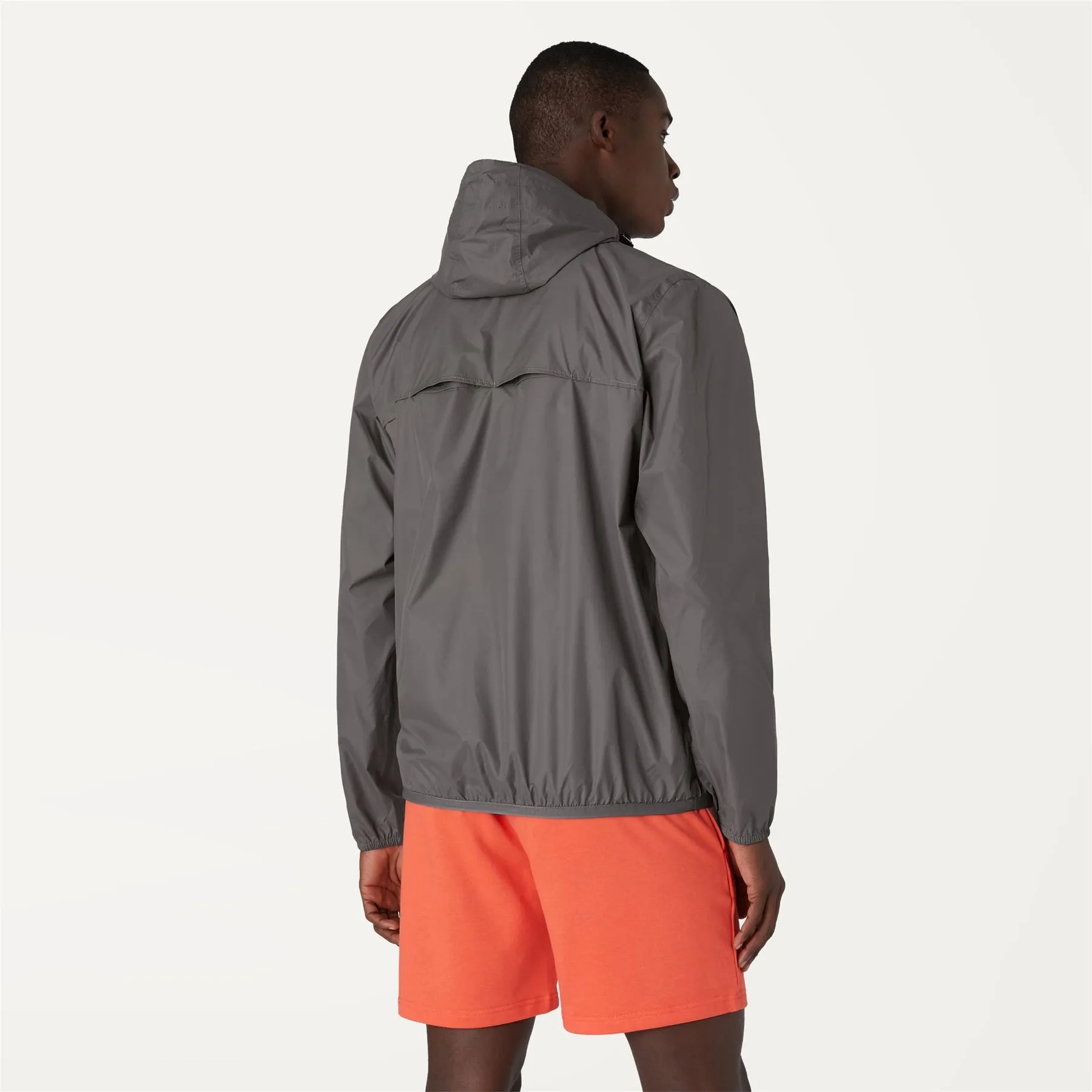 Leon - Packable Quarter Zip Rain Jacket in Grey Smoked