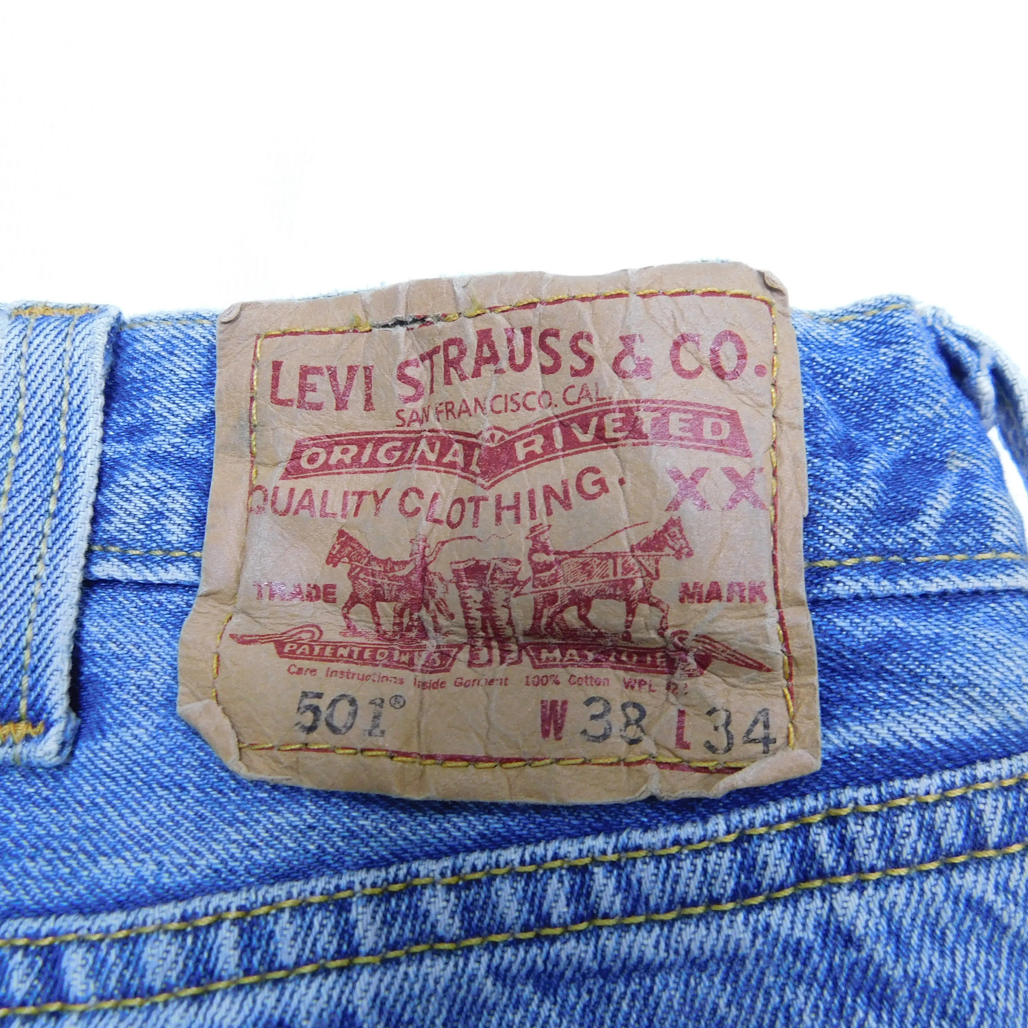 Levi's 501 Denim Blue Jeans